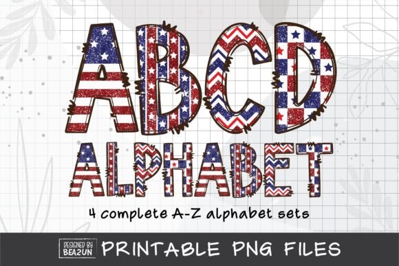 A Patriotic Type: The American Flag Alphabet