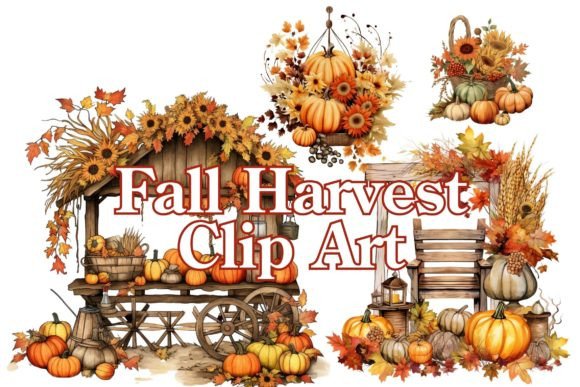 Autumnal Charm: Practical Uses for Fall Harvest Clip Art