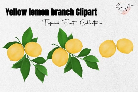 Designing with Sunshine: A Guide to Lemon Sublimation Graphic Fruit Clipart