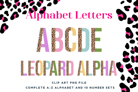 Easter Leopard Pastel Alphabet Letters: A Designer's Delight