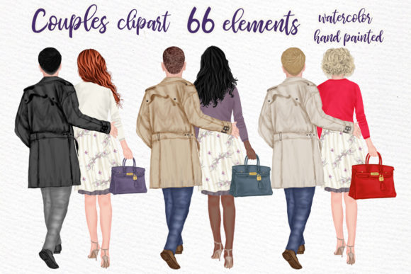 Infusing Elegance: Using Couples Clipart for Authentic Branding