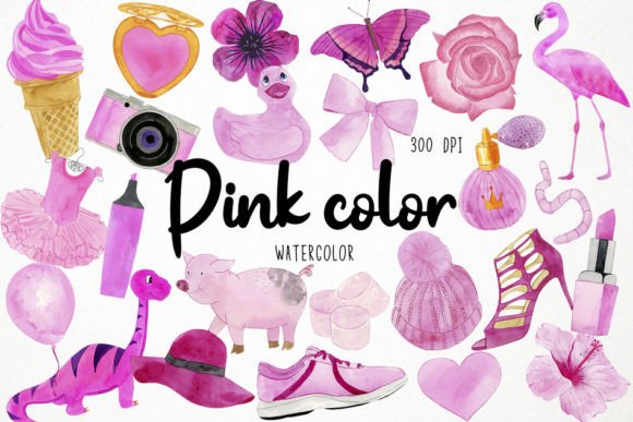 Mastering Visual Softness with Watercolor Pink Clipart