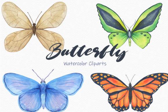Monarch Butterfly Watercolor Clipart PNG: A Designer's Delight