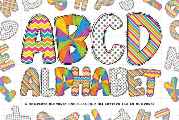 Summer Alphabet Cliparts: Infusing Warmth into Your Design Projects