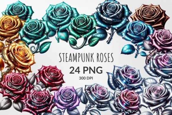 Unveiling the Art of Watercolor Steampunk Roses