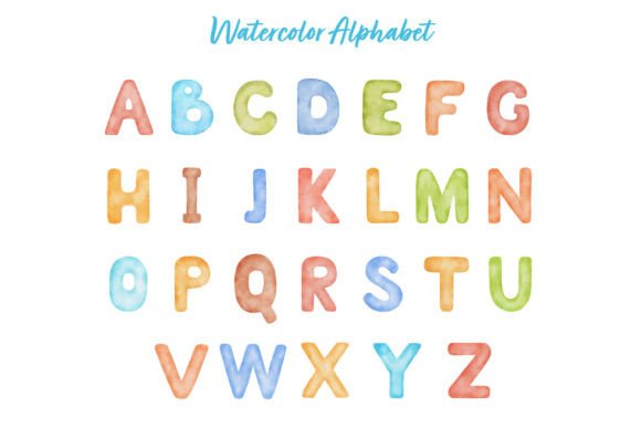 Watercolor Alphabet PNG Letter Clipart: Creative Applications