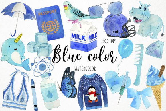 Watercolor Blue Color Clipart: A Designer's Guide to Serene Visuals