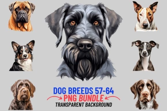 Watercolor Dog Breeds Sublimation 57-64: Creative Uses