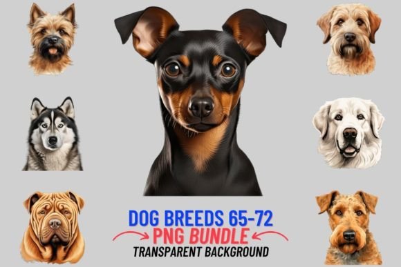 Watercolor Dog Breeds Sublimation 65-72: A Designer's Asset